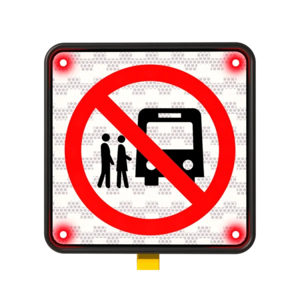 Señal parada prohibida SR-19 Solar 45x45 cm