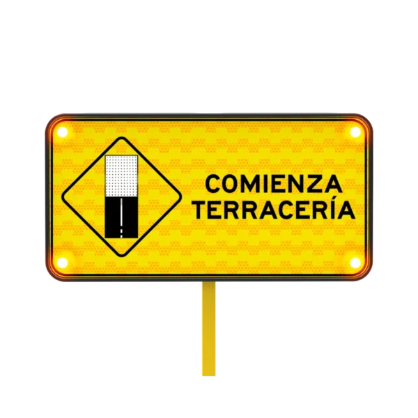 Señal SP-27 termina pavimento Solar 122x61 cm