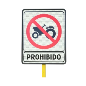 Señal SR-29 Prohibido el tránsito de maquinaría agrícola