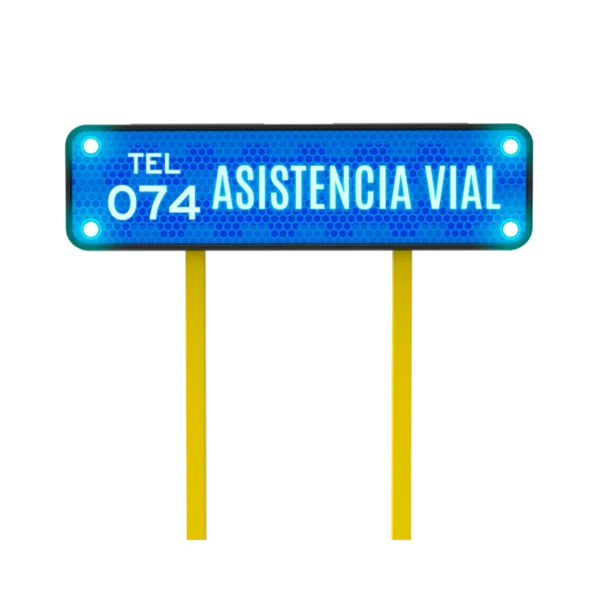 SIS-65 Asistencia Telefónica en Vialidades Solar 122x30 cm
