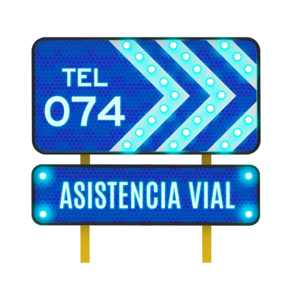 SIS-65 Asistencia Telefónica en Vialidades Solar 122x61 y 122x30 cm