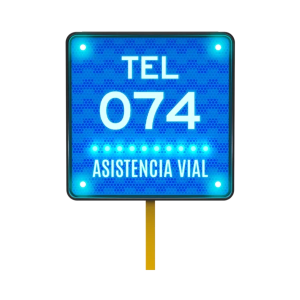 SIS-65 Asistencia Telefónica en Vialidades Solar 68x68 cm