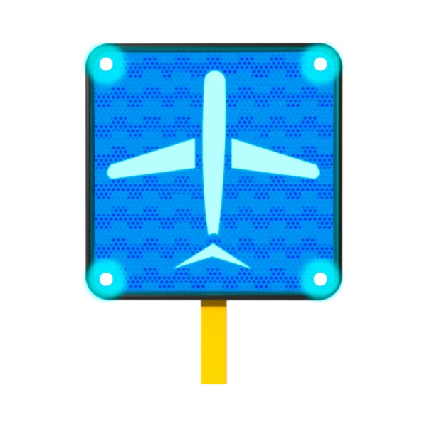 Aeropuerto Señal Solar 45x45