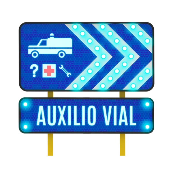 Auxilio Vial Solar 122x61 y 122x30 cm