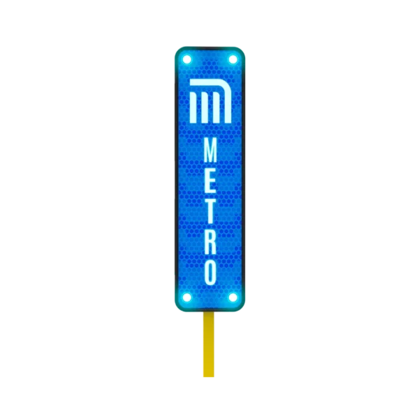 Letrero Metro Solar 122x30 cm
