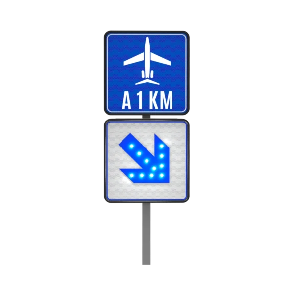 Señal de Aeropuerto Solar 61x61 cm