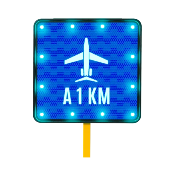 Señal de Aeropuerto Solar 71x71 cm