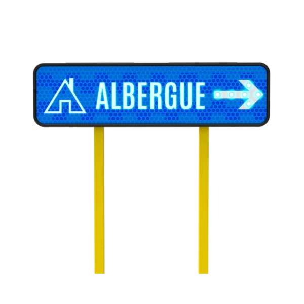 Señal de Albergue Solar 122x30 cm