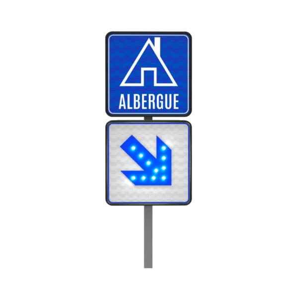 Señal de Albergue Solar 61x61 cm