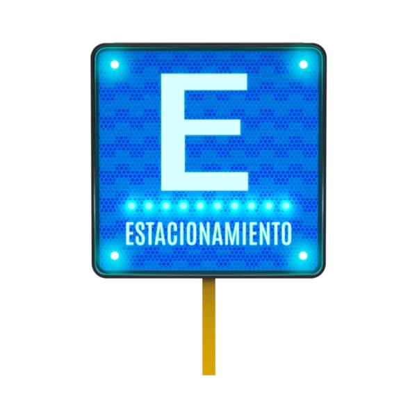 Señal de Estacionamiento Solar 68x68 cm