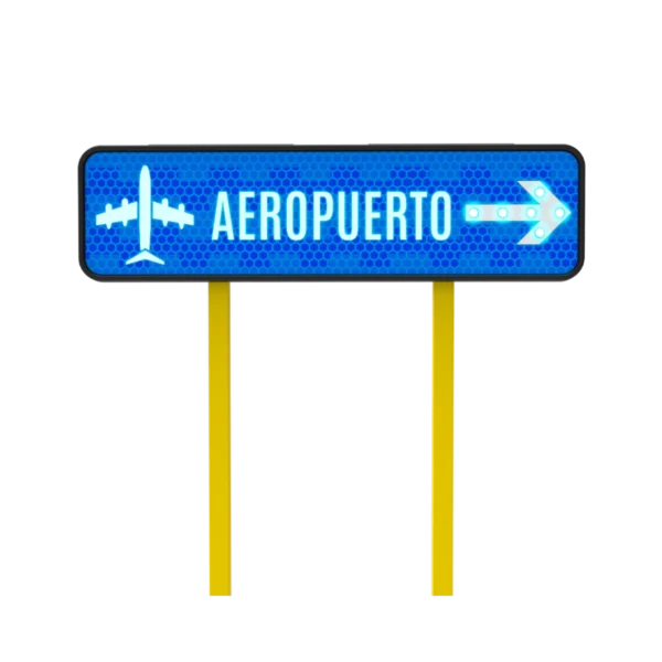 Señal Informativa Aeropuerto Solar 122x30 cm