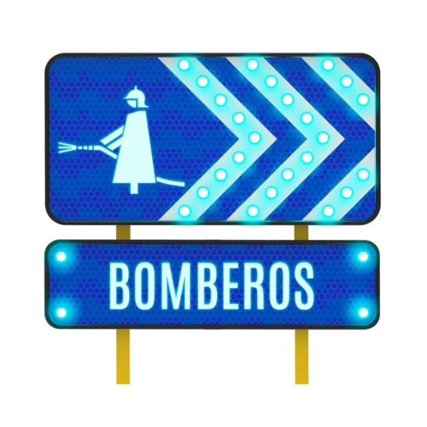 Señalamiento de Bomberos Solar 122x61 y 122x30 cm