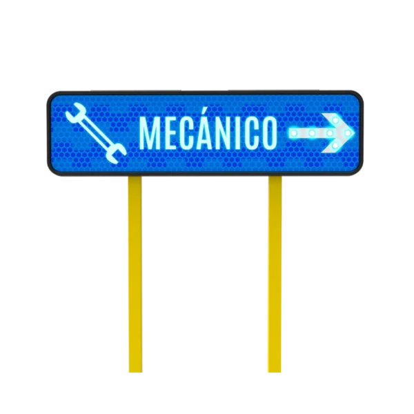 Señal de Mecánico Solar 122x30 cm