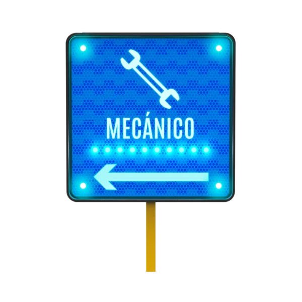 Señal de Mecánico Solar 68x68 cm