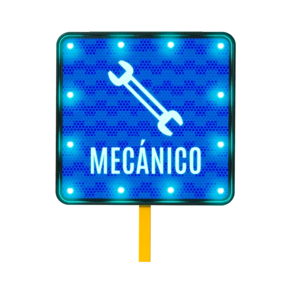 Señal de Mecánico Solar 71x71 cm