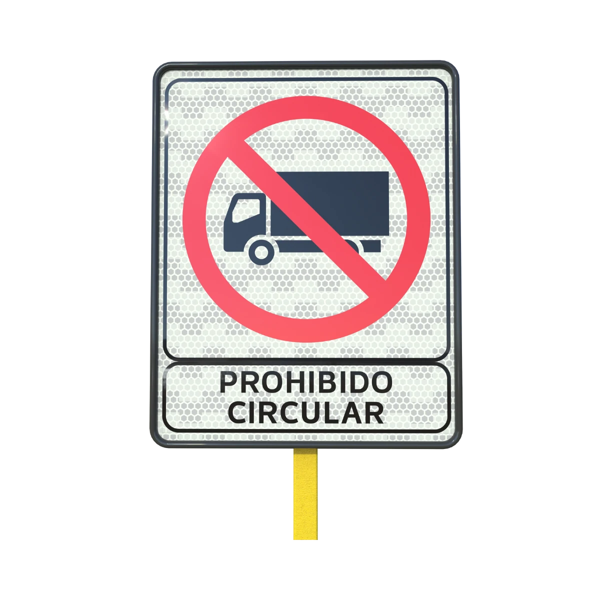 Señal Circulación Prohibida de Vehículos de Carga