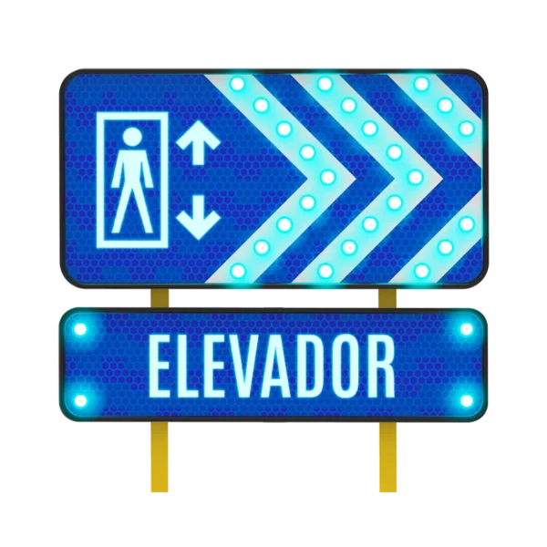 Elevador Señal Solar 122x61 y 122x30 cm