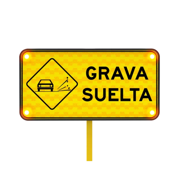 Grava Suelta Señal Solar 122x61 cm