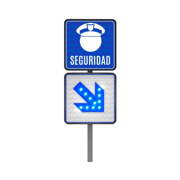 Letrero de Policia Solar 61x61 cm