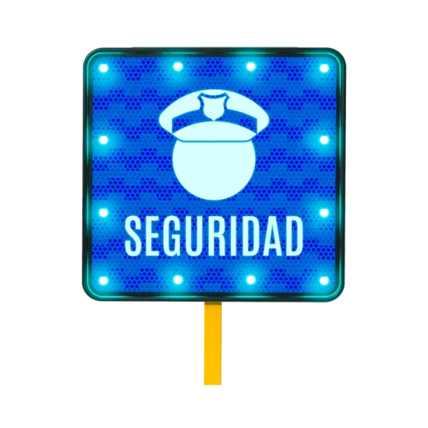 Letrero de Policia Solar 71x71 cm