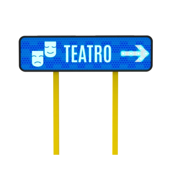 Letrero de Teatro Solar 122x30 cm