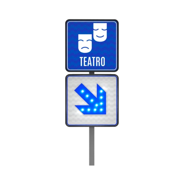 Letrero de Teatro Solar 61x61 cm