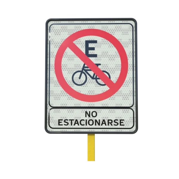 Señal No Estacionar Bicicletas