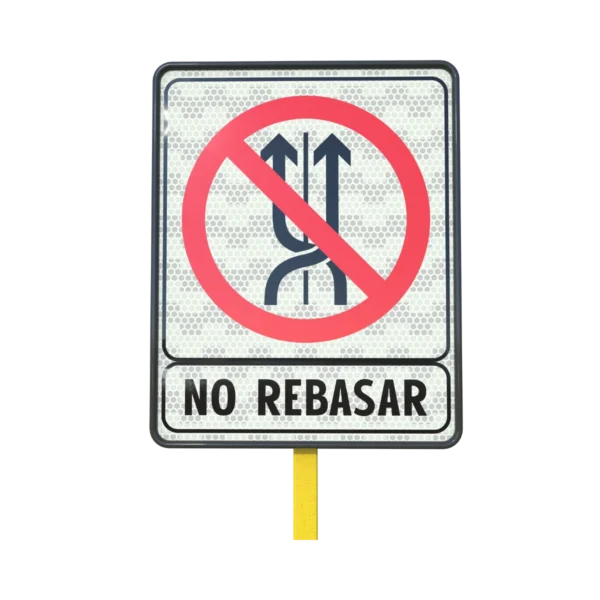 No Rebasar Señal de Tránsito