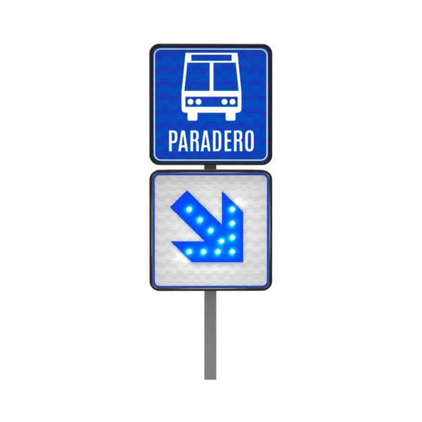Paradero Señal Solar 61x61 cm