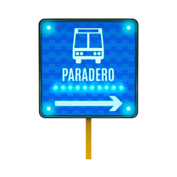Paradero Señal Solar 68x68 cm