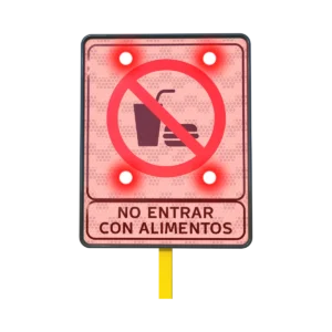 Señal Prohibido Entrar con Alimentos