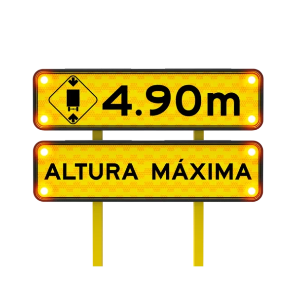Señal de Altura Máxima Solar 122x30 cm