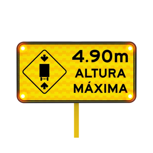 Señal de Altura Máxima Solar 122x61 cm