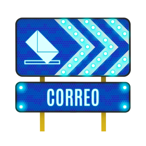Señal de Correo Solar 122x61 y 122x30 cm