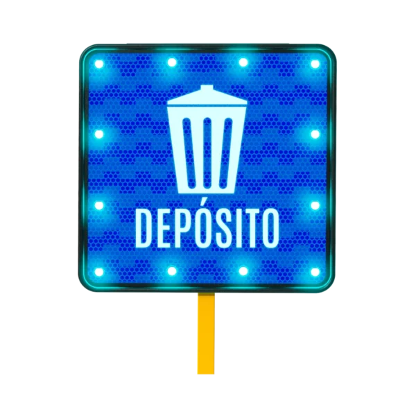 Señal de Depósito de Basura SIS-7 Solar 71x71 cm