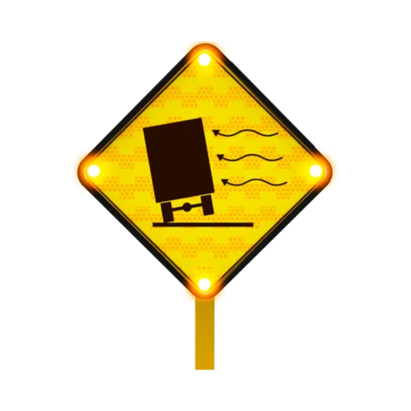 Señal de Disminuir la Velocidad Solar 45x45 cm