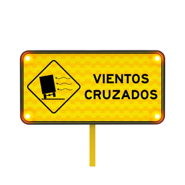 Señal de Disminuir la Velocidad Solar 122x61 cm