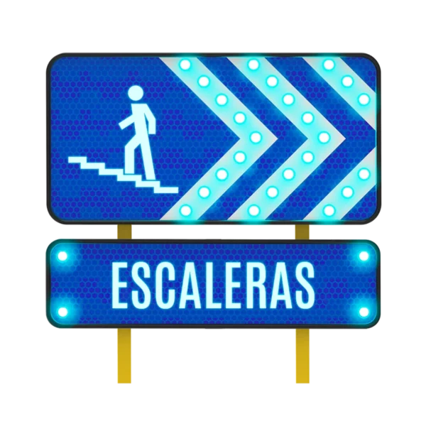 Señal de Escaleras Solar 122x61 y 122x30 cm