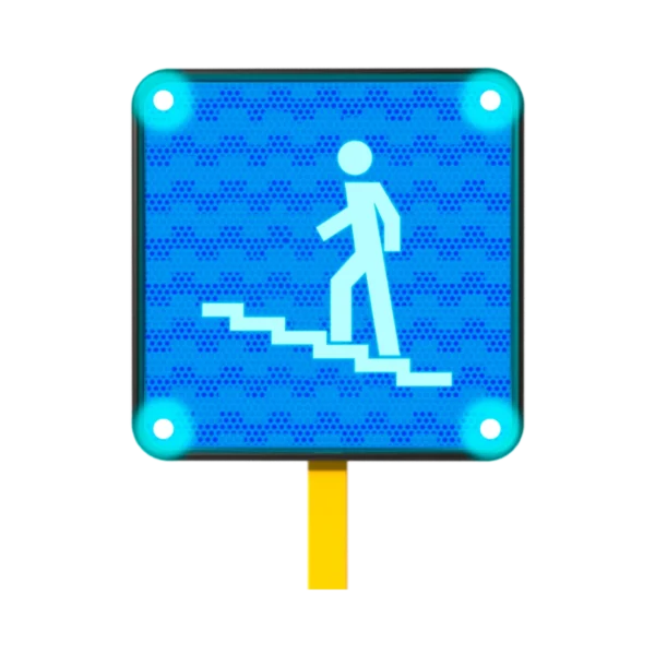 Señal de Escaleras Solar 45x45 cm
