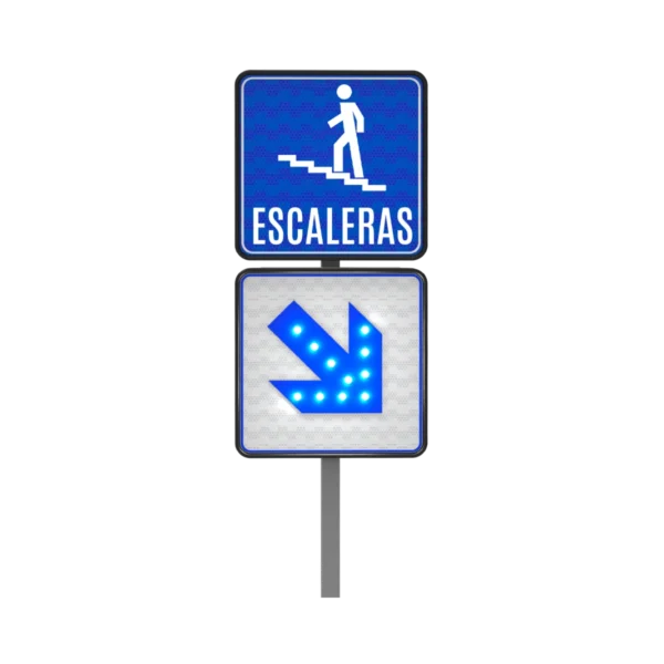 Señal de Escaleras Solar 61x61 cm