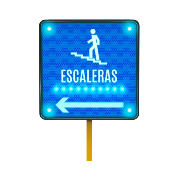 Señal de Escaleras Solar 68x68 cm