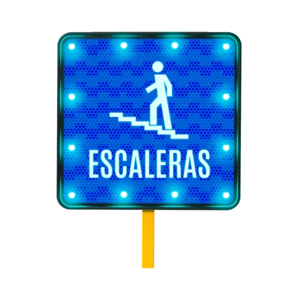 Señal de Escaleras Solar 71x71 cm