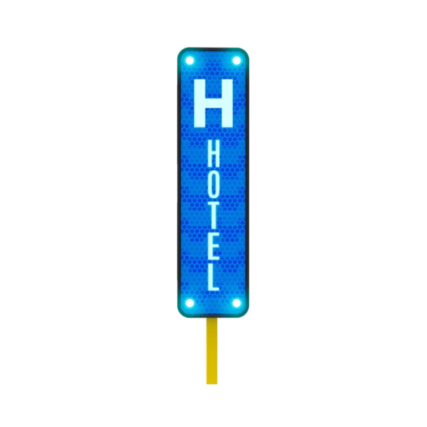 Señal de Hotel SIS-13 Solar 122x30 cm