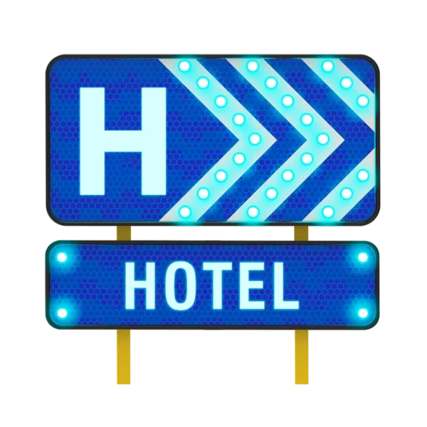 Señal de Hotel SIS-13 Solar 122x61 y 122x30 cm