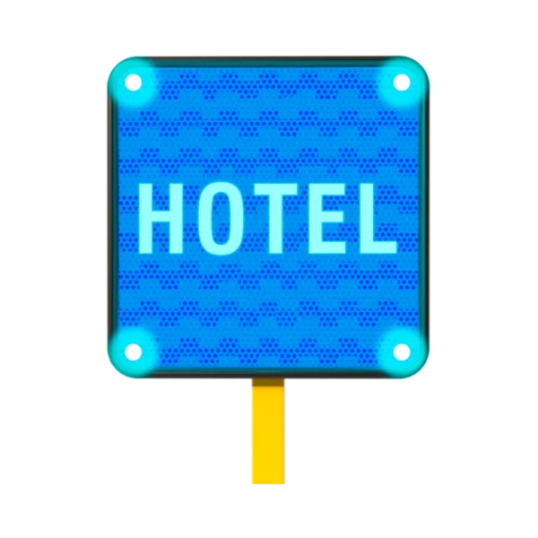 Señal de Hotel SIS-13 Solar 45x45 cm