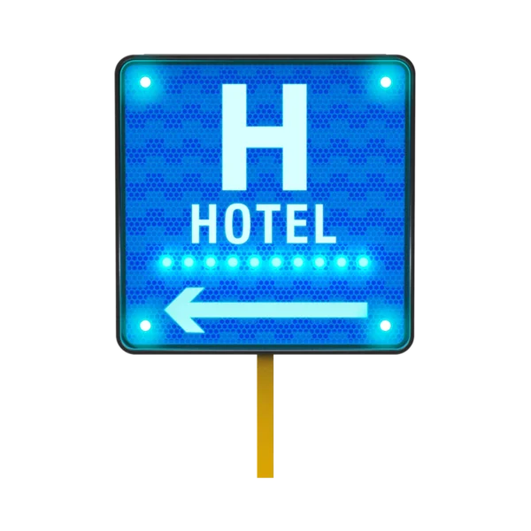 Señal de Hotel SIS-13 Solar 68x68 cm