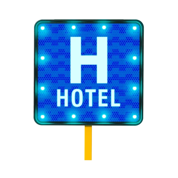 Señal de Hotel SIS-13 Solar 71x71 cm