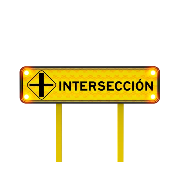Señal de Intersección Solar 122x30 cm
