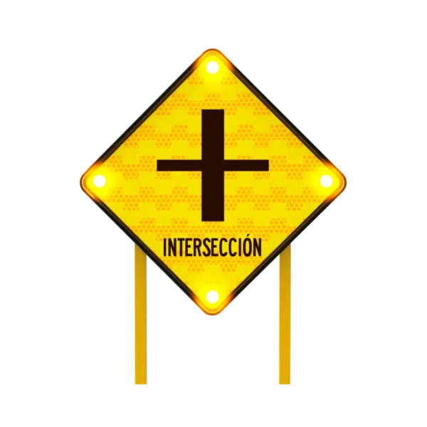 Señal de Intersección Solar 86x86 cm