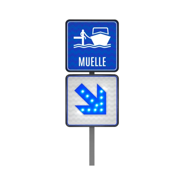 Señal de Muelle Solar 61x61 cm